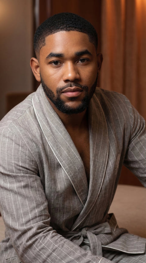 Pinstriped Riviera Loungewear