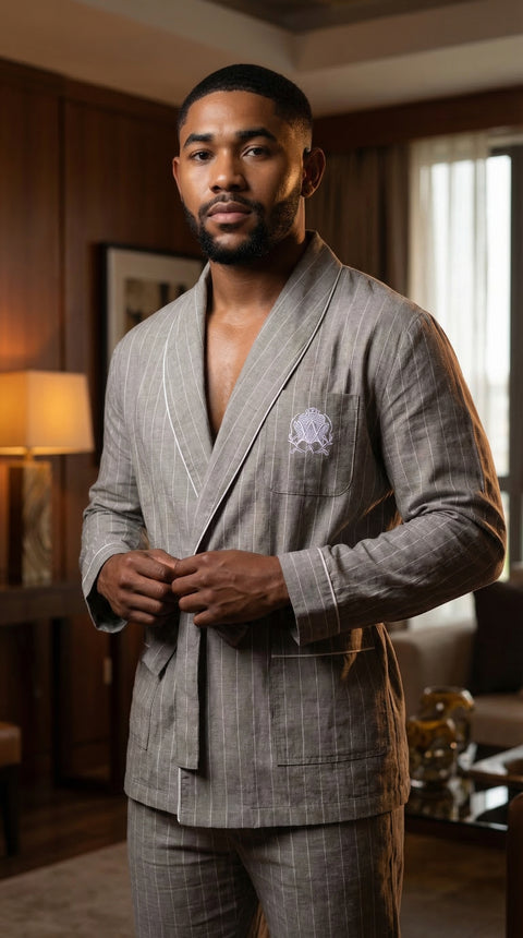 Pinstriped Riviera Loungewear