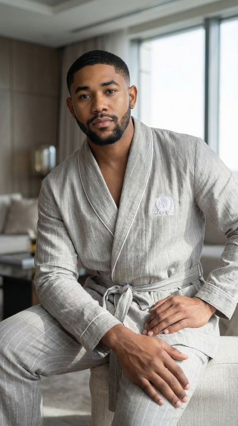 Pinstriped Riviera Loungewear